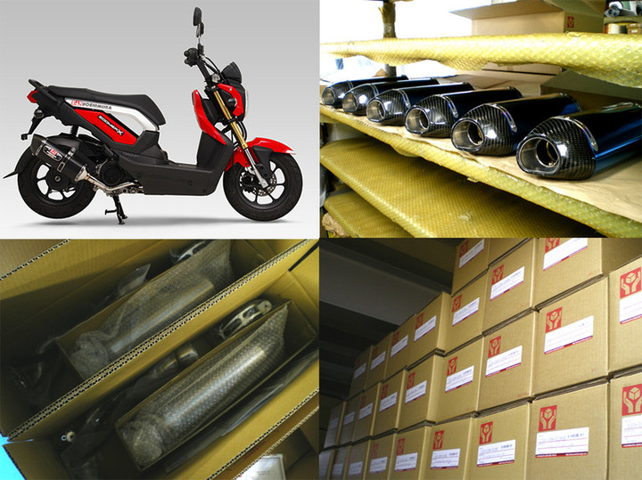 YOSHIMURA BLOG : ZOOMER-X R-77S サイクロン カーボンエンド EXPORT SPEC が初回出荷開始！