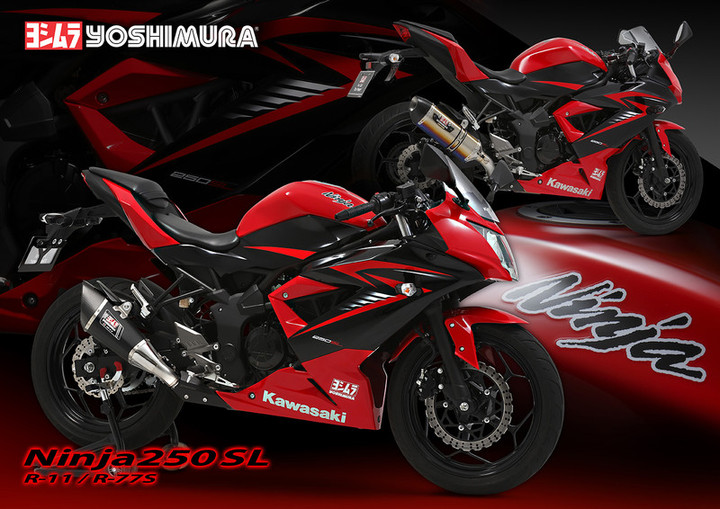 YOSHIMURA BLOG : Ninja250SL Slip-On R77S/ R-11サイクロン 新