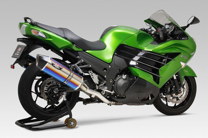 zx-14r ヨシムラR-77J HEPTAFORCEスリップオン政府認証チタン購入を 