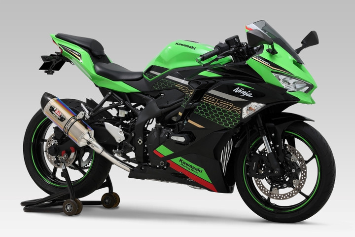 YOSHIMURA BLOG : Ninja ZX-25R 機械曲R-77Sチタンサイクロンマフラー